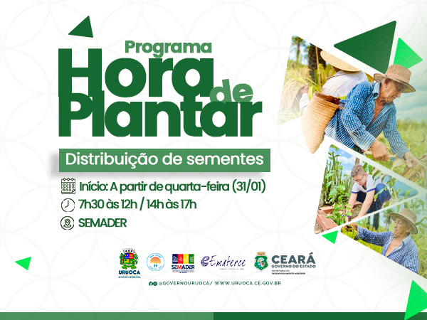 PROGRAMA HORA DE PLANTAR! PARTICIPE!